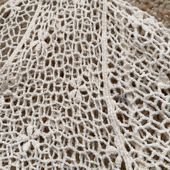 VILA Crochet Cream Flowers Top S/M - Picture 9 of 9